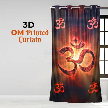 Om Printed 3D Curtain (CU5)