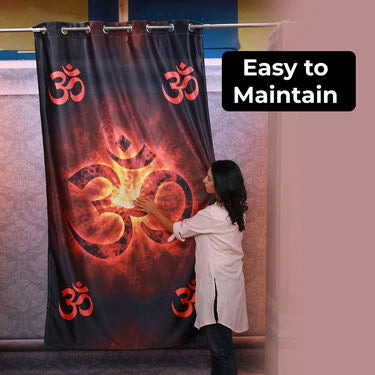 Om Printed 3D Curtain (CU5)