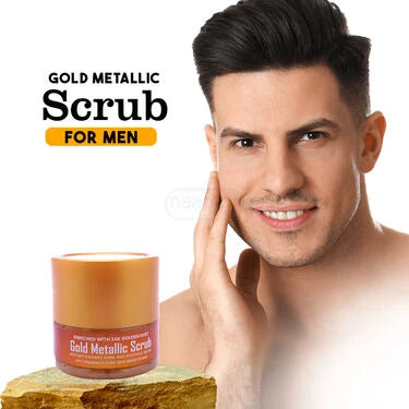 Gold Metallic Scrub for Men