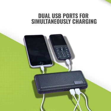 10,000 mAh Big Power Bank With Battery Indicator And Powerful Emergency light