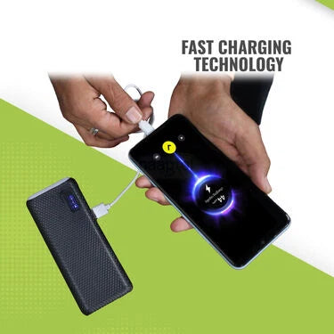 10,000 mAh Big Power Bank With Battery Indicator And Powerful Emergency light