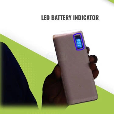 10,000 mAh Big Power Bank With Battery Indicator And Powerful Emergency light