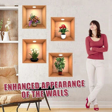 Pack of 4 - 3D Wall Stickers (3DWS1)