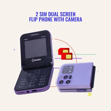 2 Sim Dual Screen Flip Phone With Camera