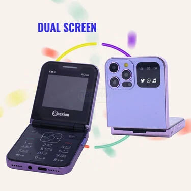 2 Sim Dual Screen Flip Phone With Camera