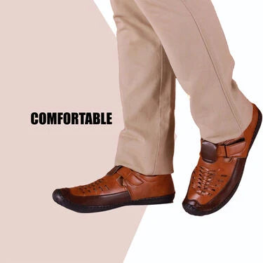 Leatherite Sandals With Free Trimmer (SDC12)