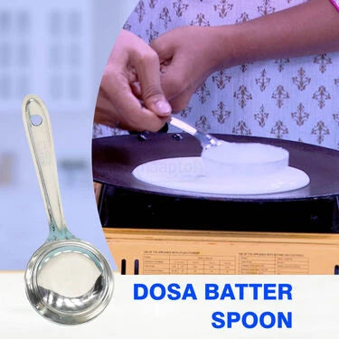 Stainless Steel Vada Maker + Coconut Scrapper + Dosa Batter Spreader + Free Coconut Opener (VMCS2)