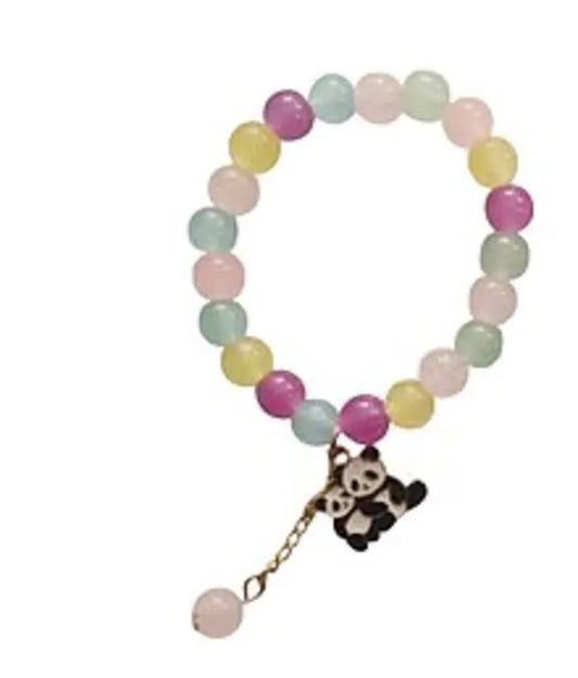 multi-color pastel beaded bracelet