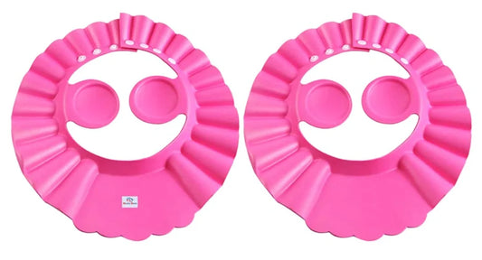 Silicone Baby Bath Shower Cap with Adjustable Snap Buttons (Pack of 2)