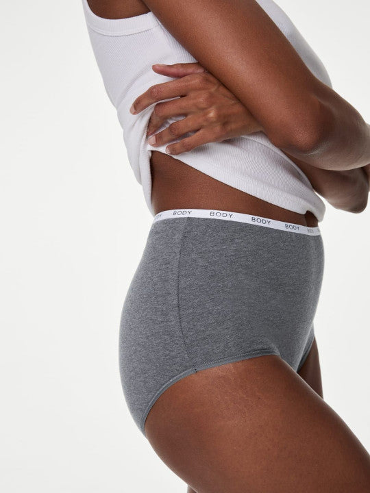 Pack Of 4 Women Cotton High-Rise Basic Brief