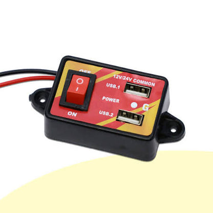 12V/24V Dual/USB//PORT DC Charger For All Truck