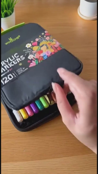 Dual-Tip Acrylic Paint Marker Set