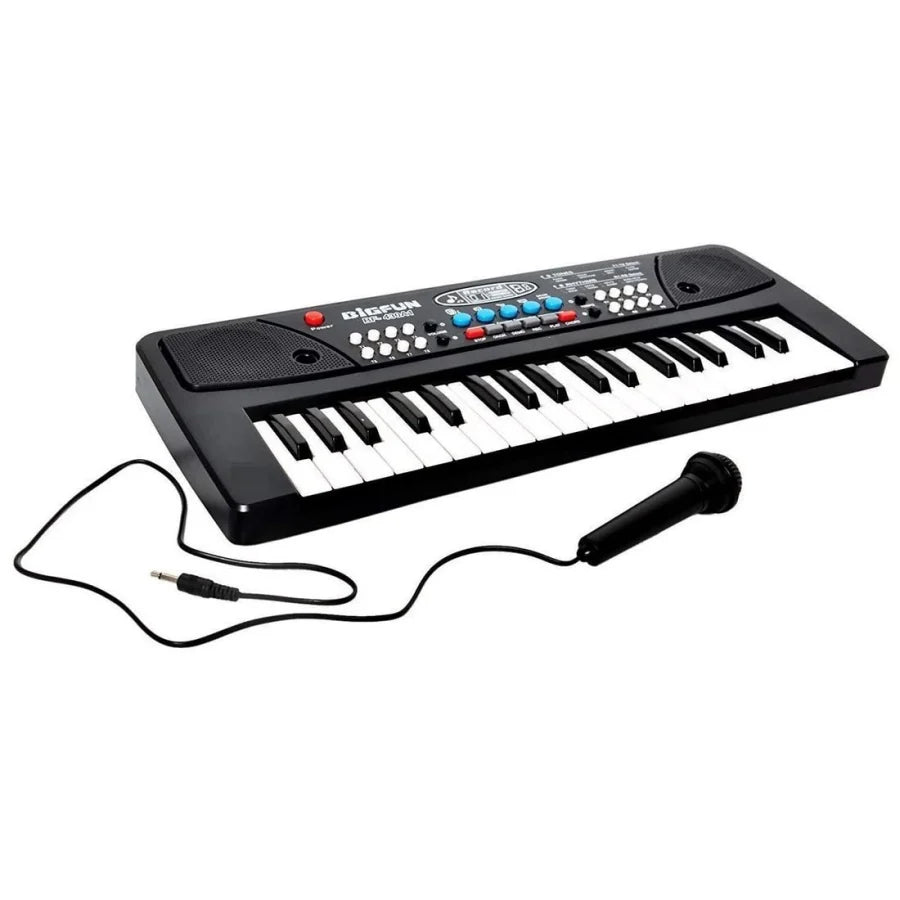37 Key Piano Keyboard Toy with DC Power Option, Recording and Mic for Kids