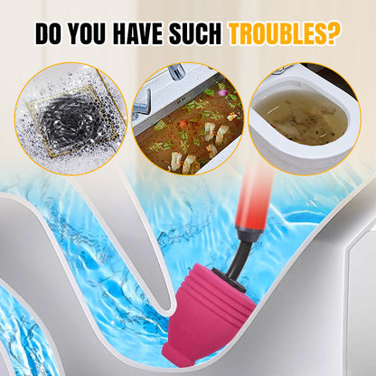 🥳2026 HOT SALE🥳💞50K+ SOLD!👨‍👩‍👧‍👦 🚽Flash Sale 50% Off! Household Drain Blaster – Stop costly call-outs!