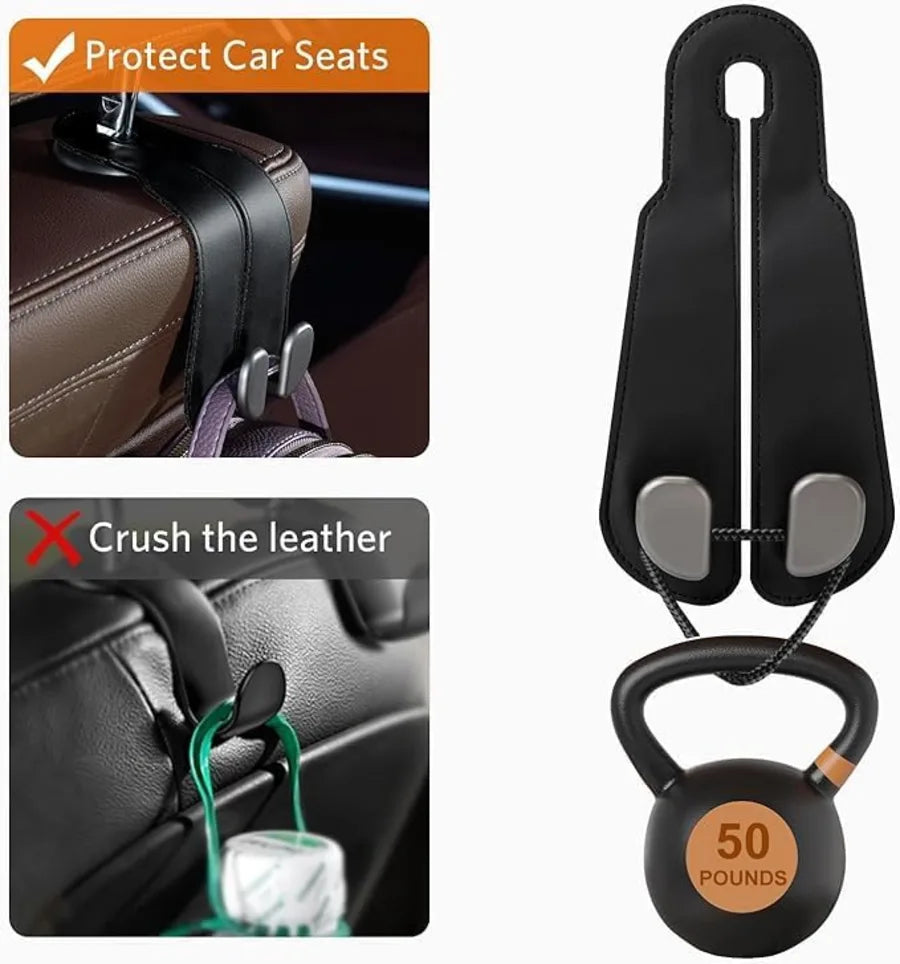 Car Hooks for Headrest (Pack of 2)